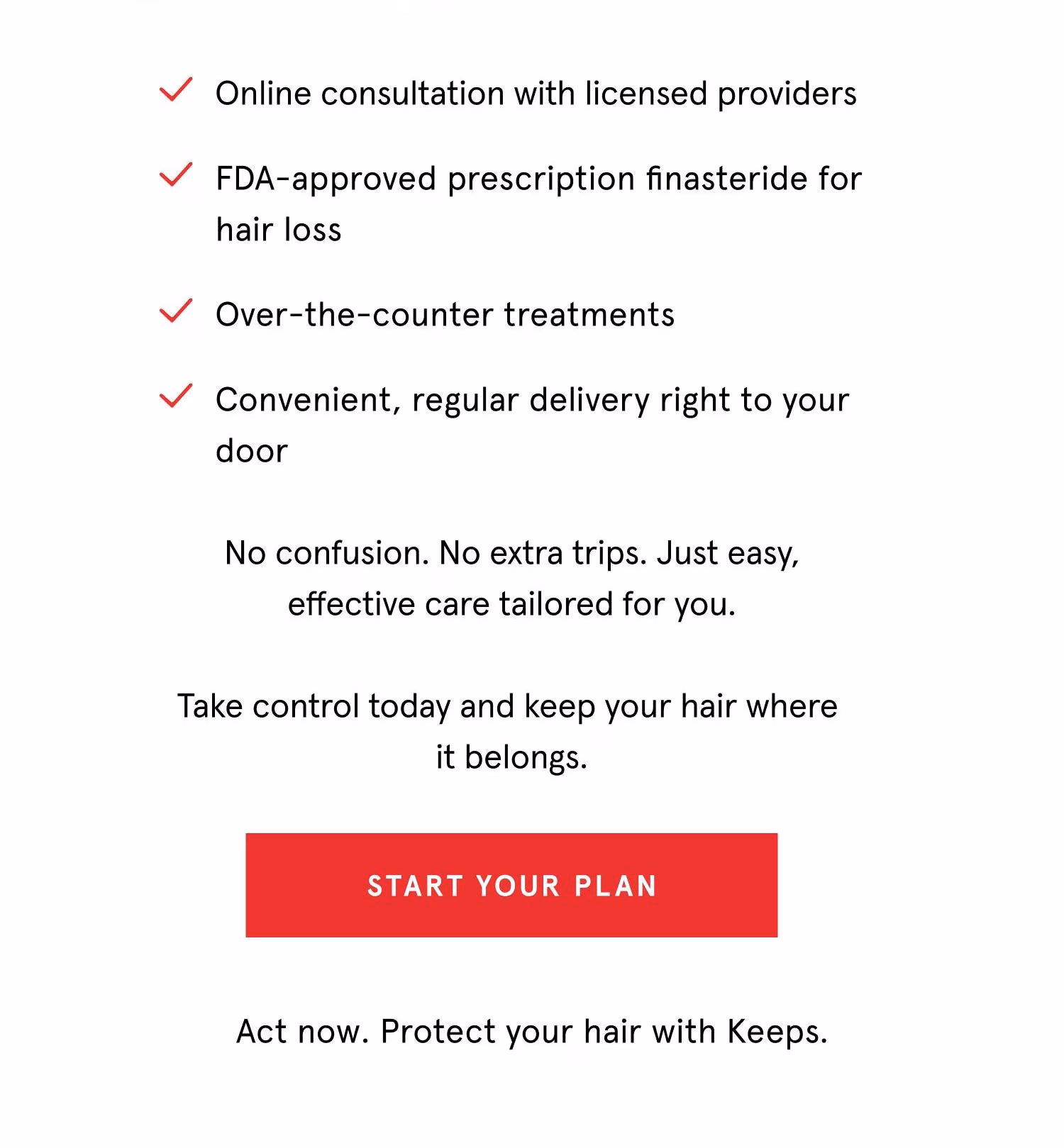 Start your plan with Keeps