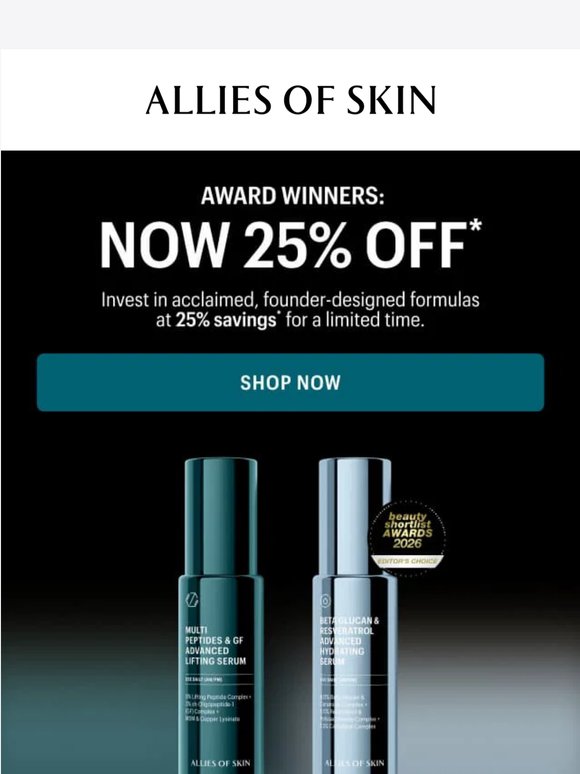 ENDING SOON: 25% Off Bestsellers ✨
