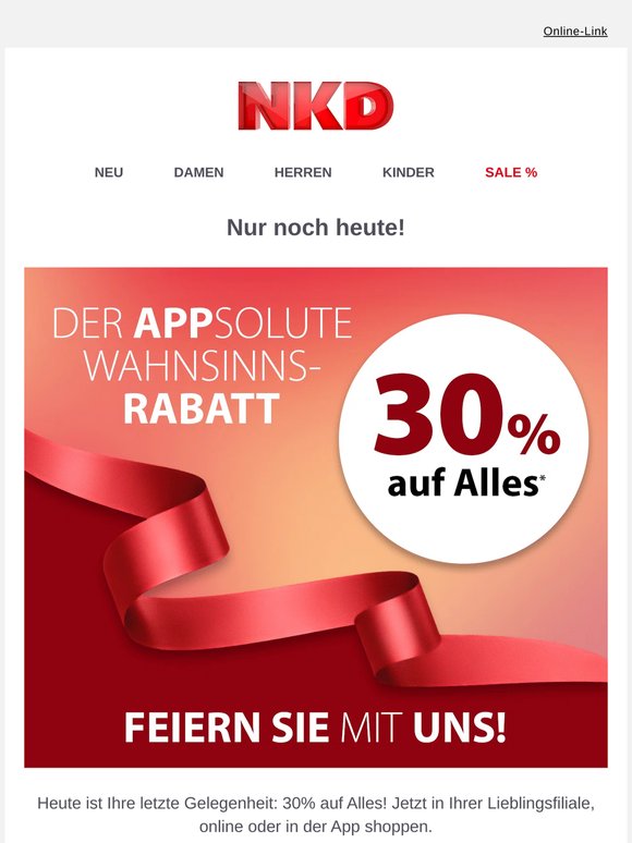 📢 Letzte Chance auf 30% Rabatt!