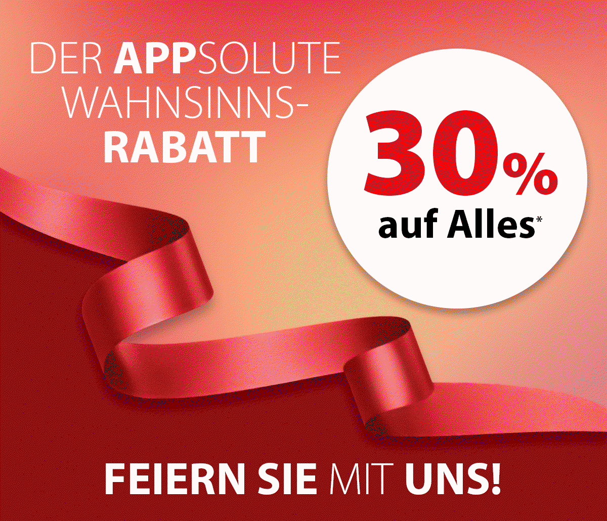 30% auf Alles 