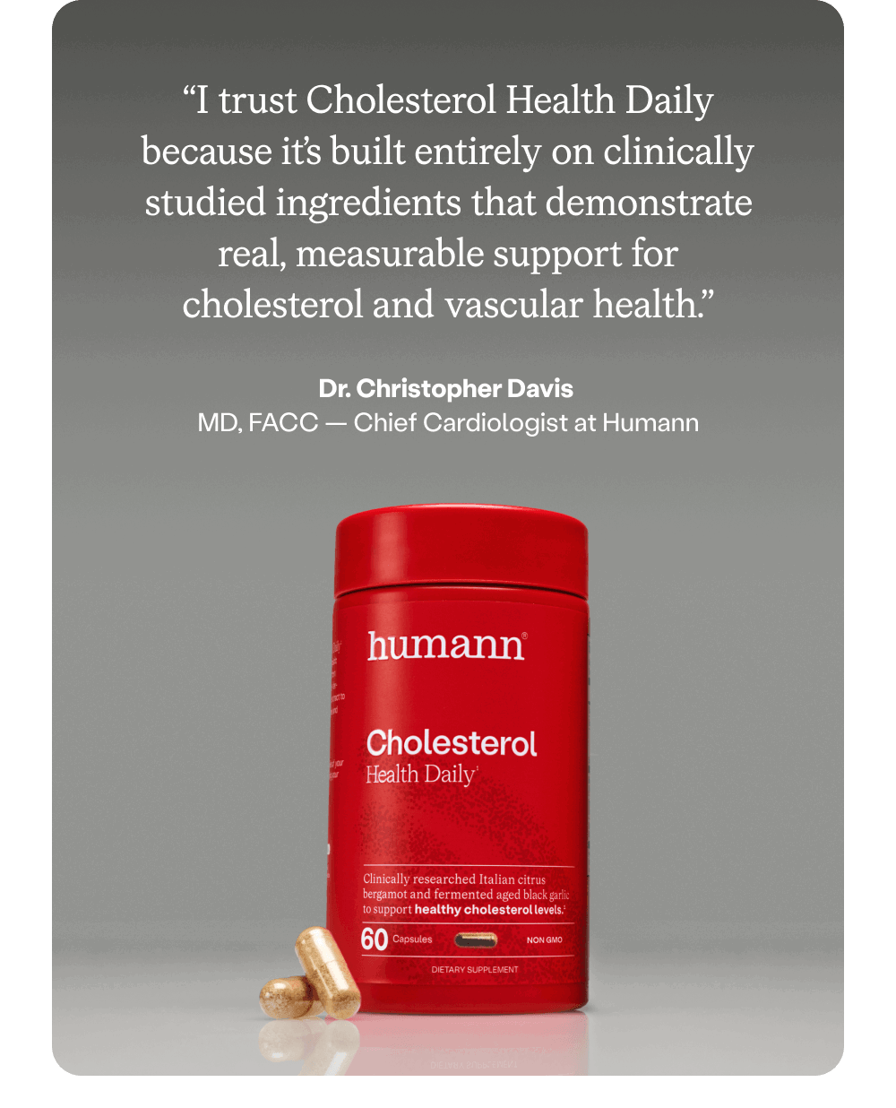 "I trust Cholesterol Health Daily..." - Dr. Christopher Davis