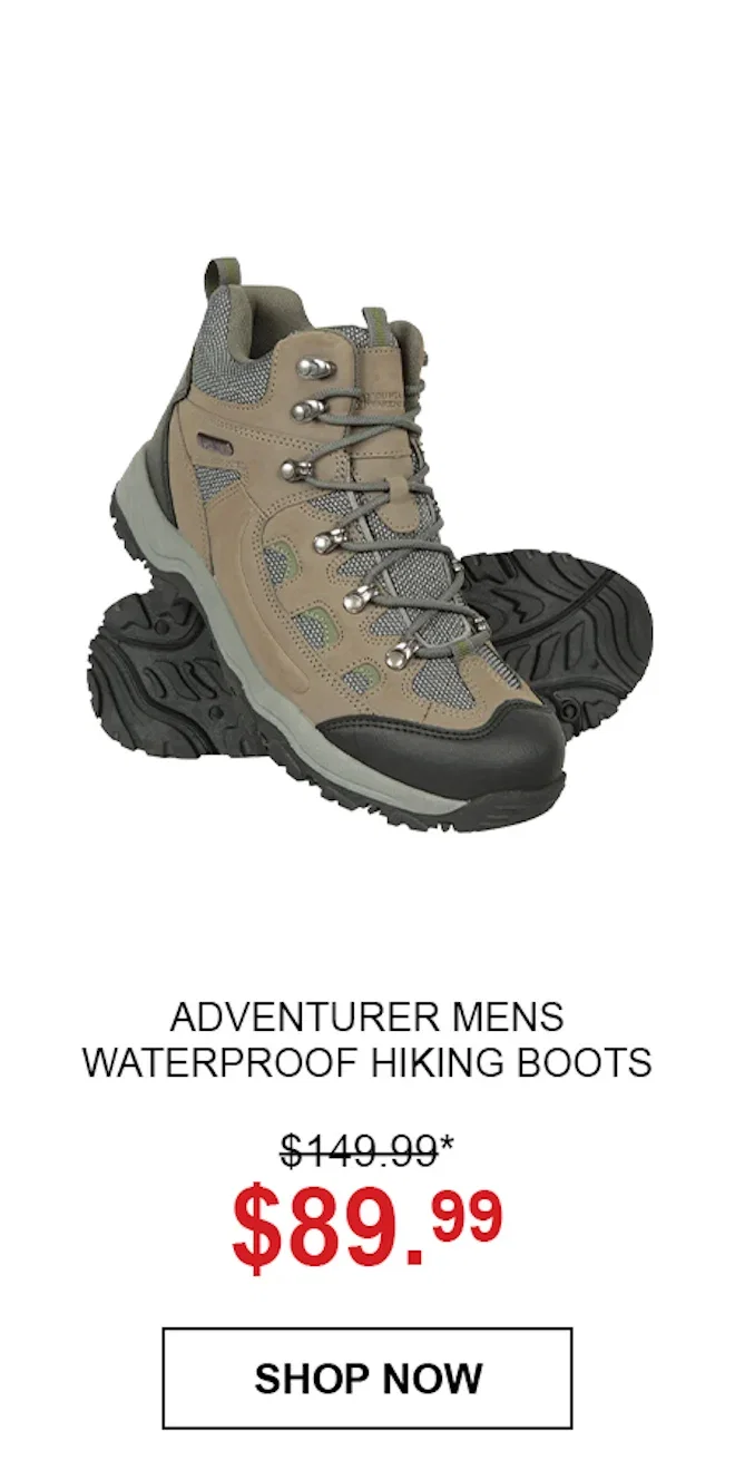 Adventurer Mens Waterproof Hiking Boots