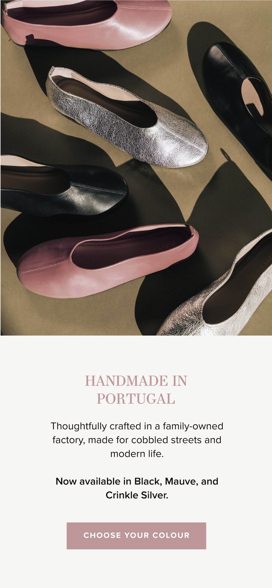 Handmade in Portugal; Choose Your Colour. 