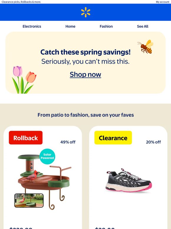 Last chance for spring savings! 👀💐