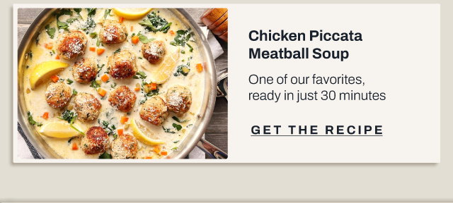 Chicken piccata meatball soup