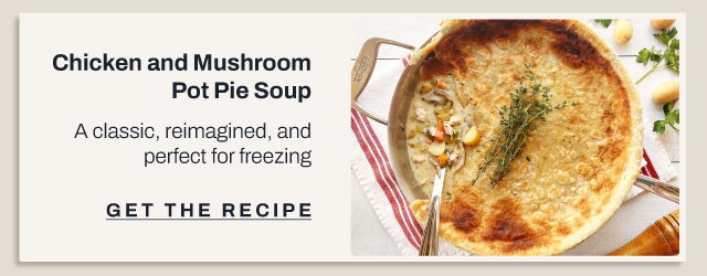 Chicken and mushroom pot pie soup