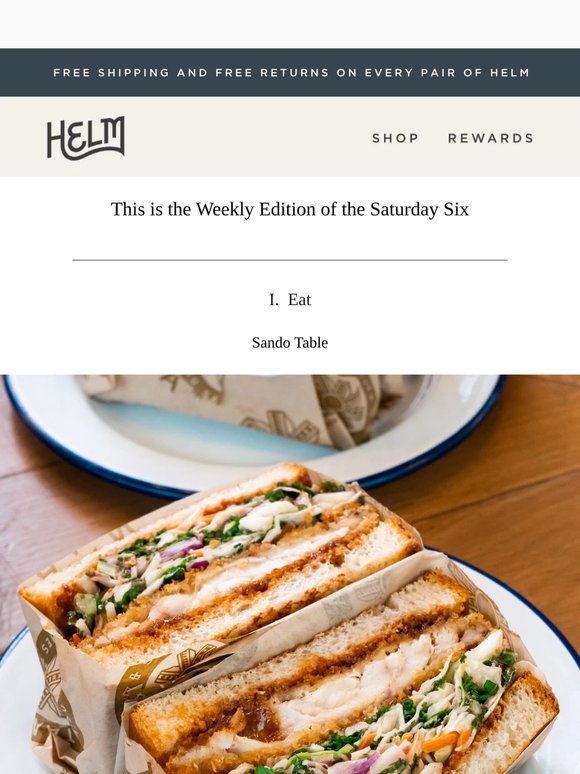 Open Here for the Saturday Six