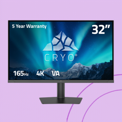Cryo Vision 32 inch 4K Ultra HD 165hz Gaming Monitor