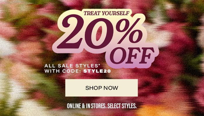 Treat yourself: 20% off all sale