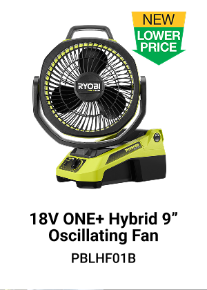 18V ONE+ Hybrid 9" Oscillating Fan - PBLHF01B