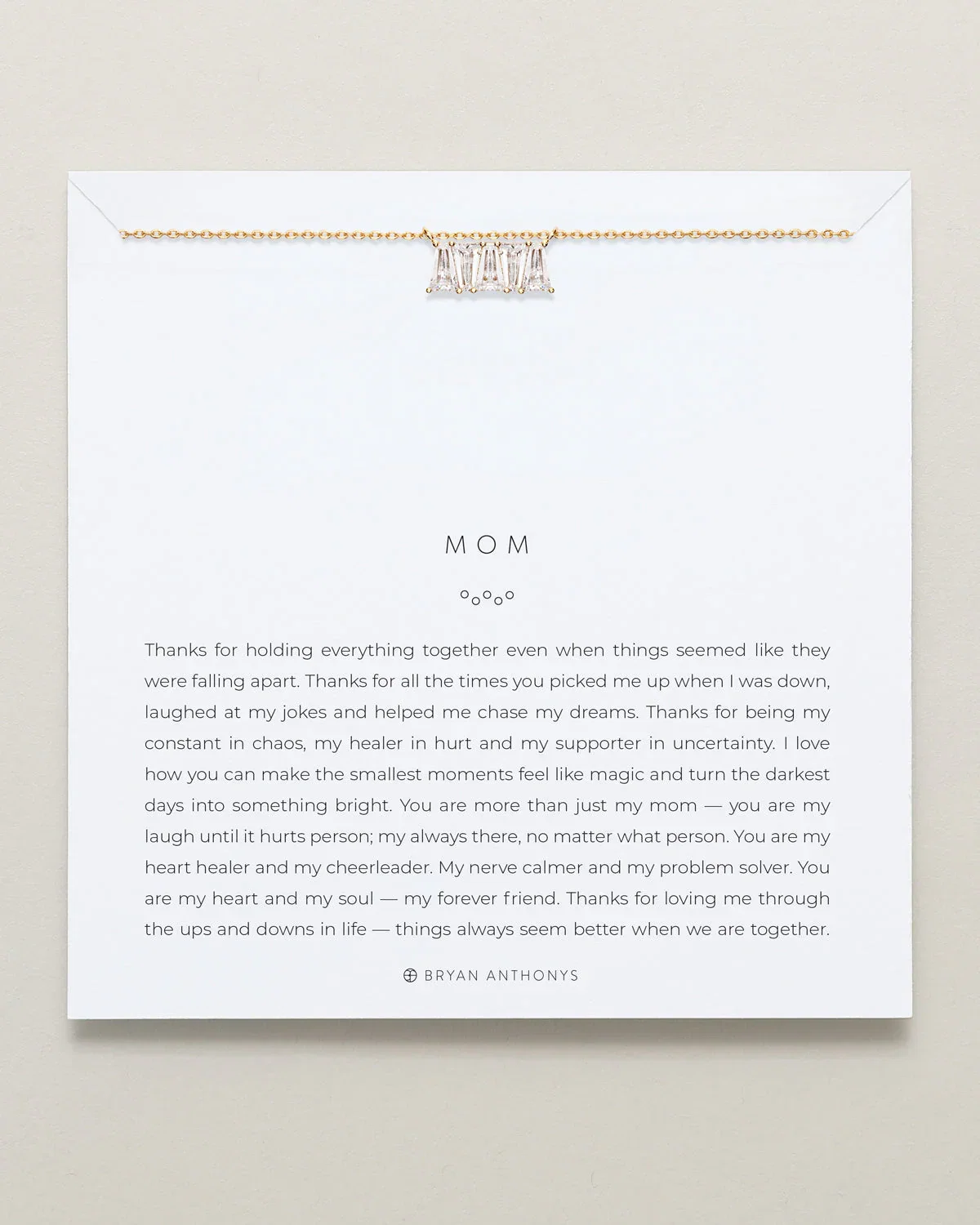 Image of Mom Baguette Dainty Necklace