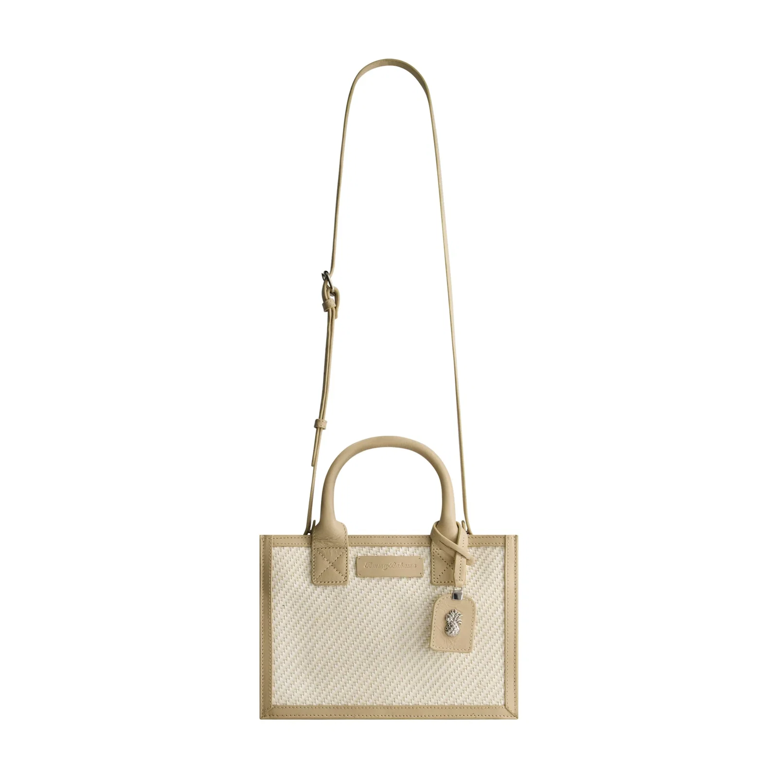 Image of Tommy Bahama Soft Woven Modern Tote, Tan/white