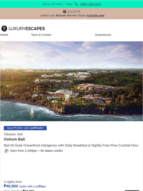 Bali All-Suite Oceanfront Indulgence w. Daily Dining & Nightly Free-Flow Cocktail Hour