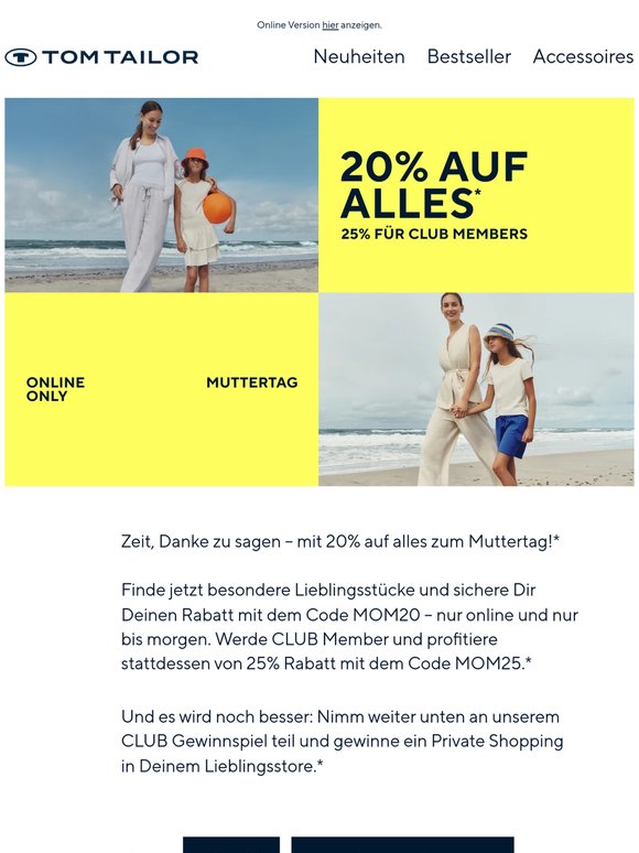 💝 25% auf alles zum Muttertag