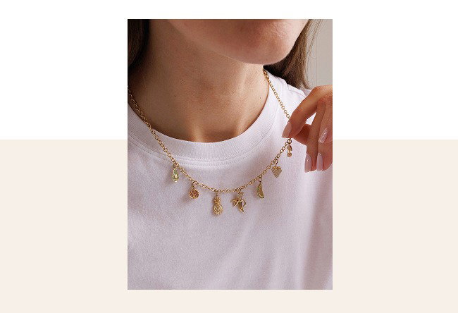 Sydney Evan Multi-Charm Necklaces