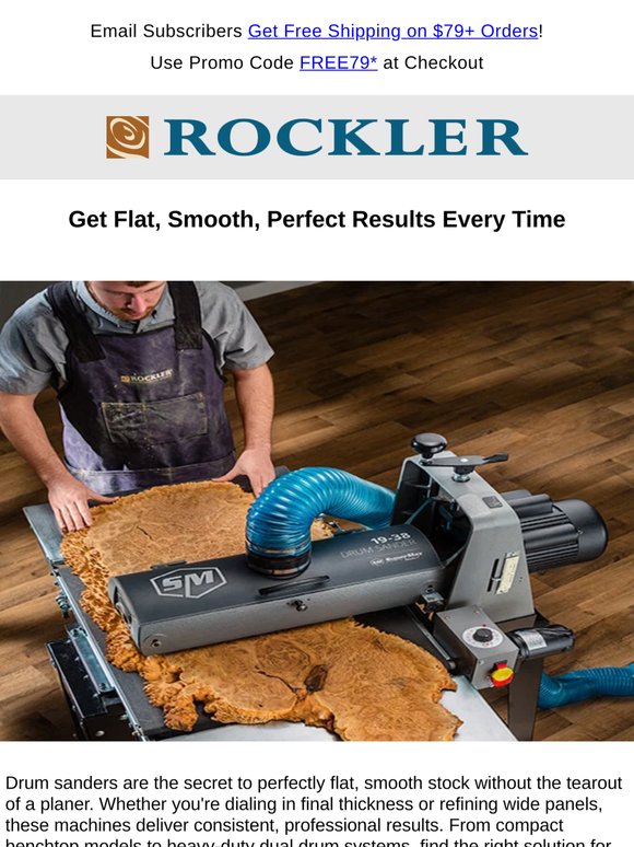Get Smoother Results with Drum Sanding