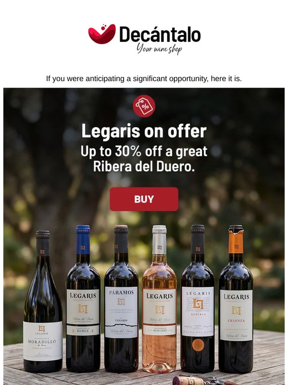 This is not an everyday occurrence: -30% on Legaris.