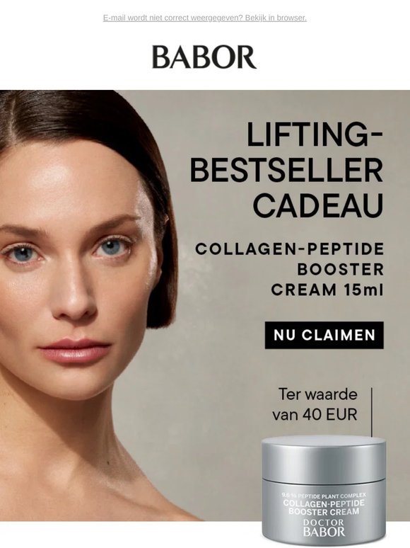 Laatste kans: Collageenpeptide Booster Cream cadeau 😍