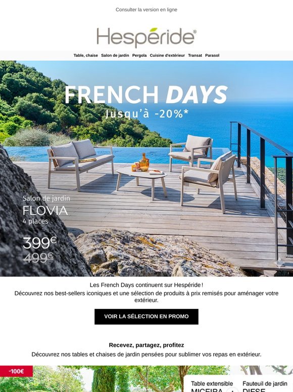 French Days🔥 Jusqu'à -20% !
