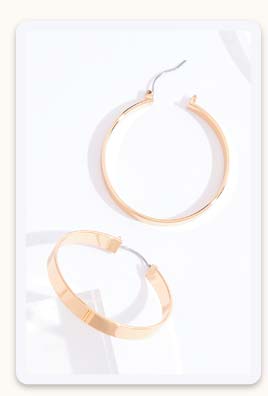 Shop Classic Flat Hoop Earrings