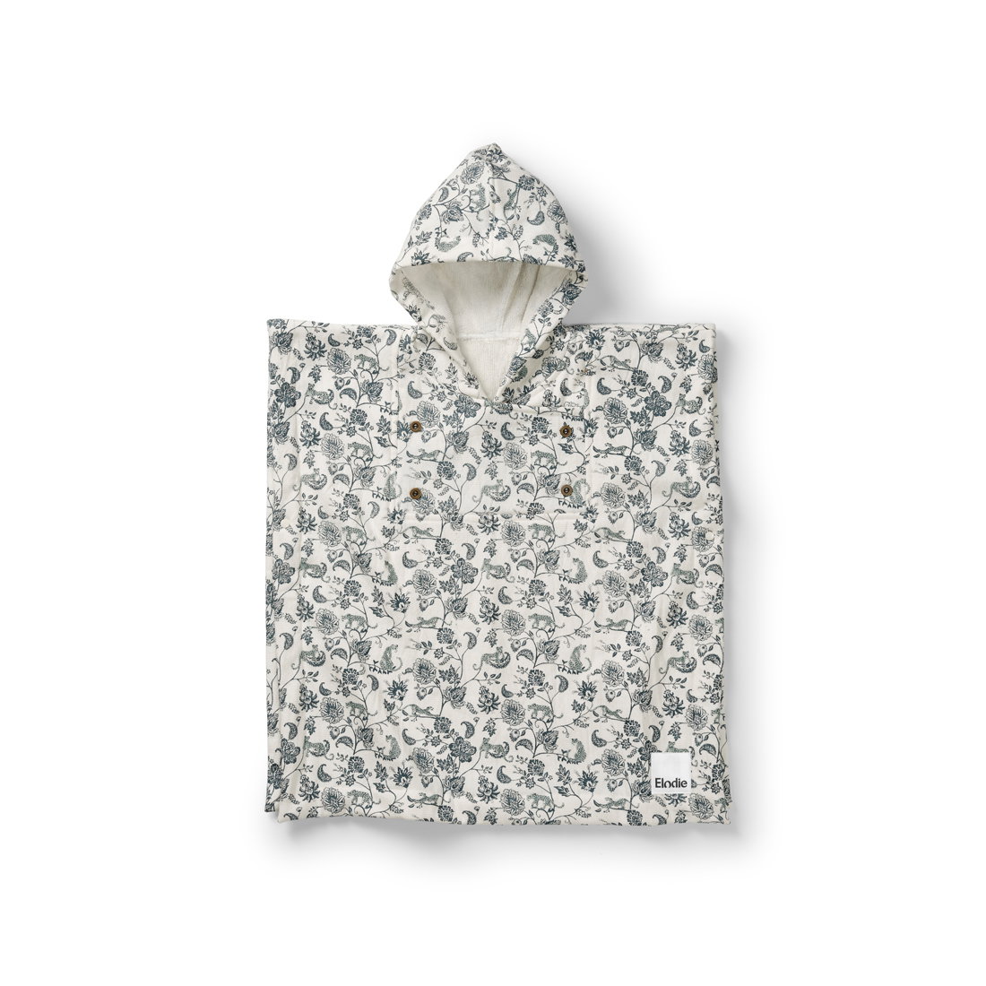 Image of Bath Poncho - Garden Leo Toile