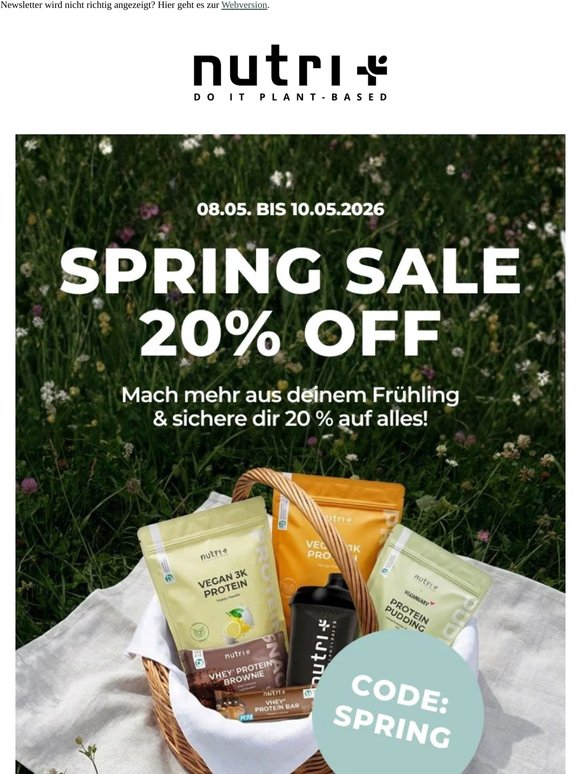 Nur noch bis Sonntag Abend: 20 % Aktion 🌷