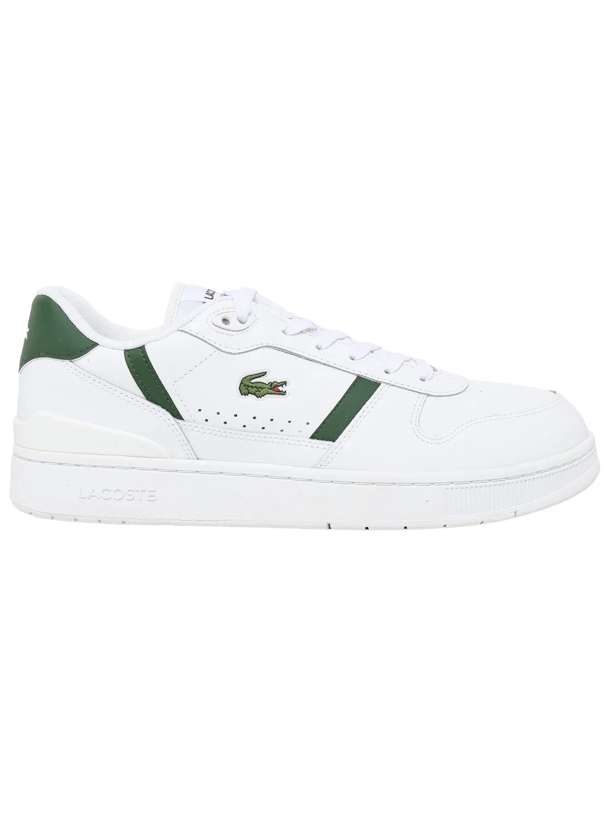 Lightweight smooth leather sneakers with crocodile patch