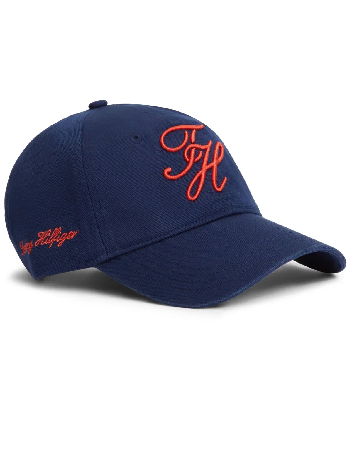 Cap made of cotton with initial embroidery