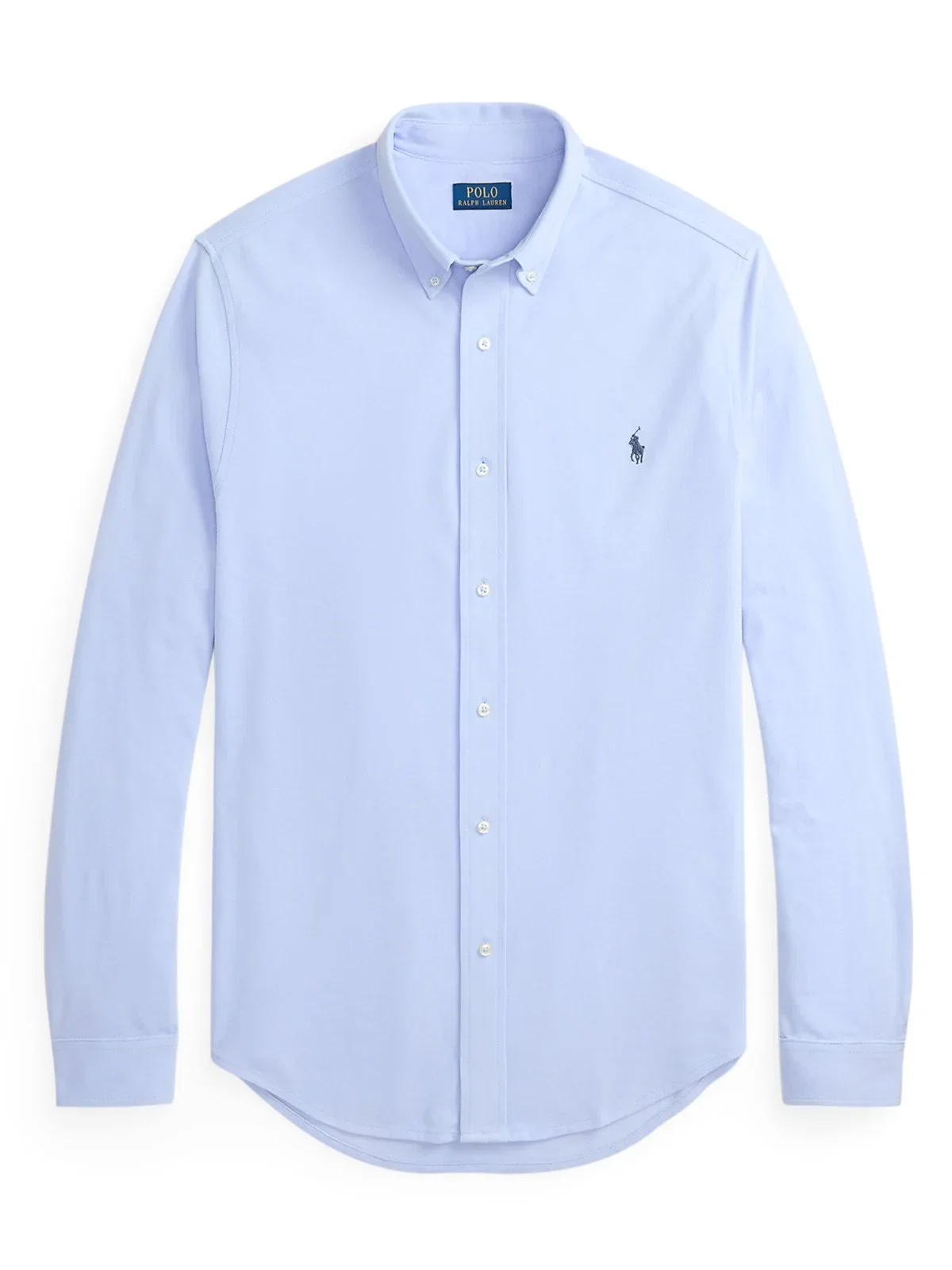 Shirt in a lightweight cotton mesh with logo embroidery