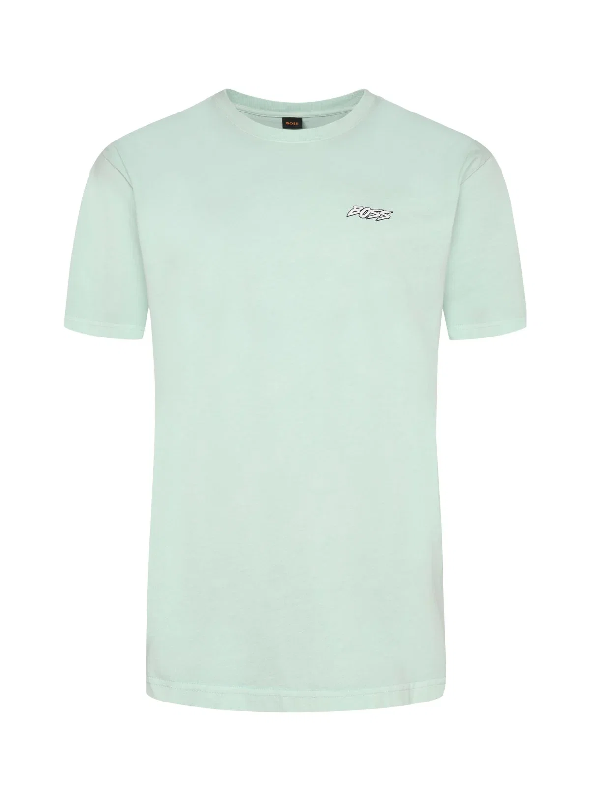 Cotton crew neck t-shirt with back print