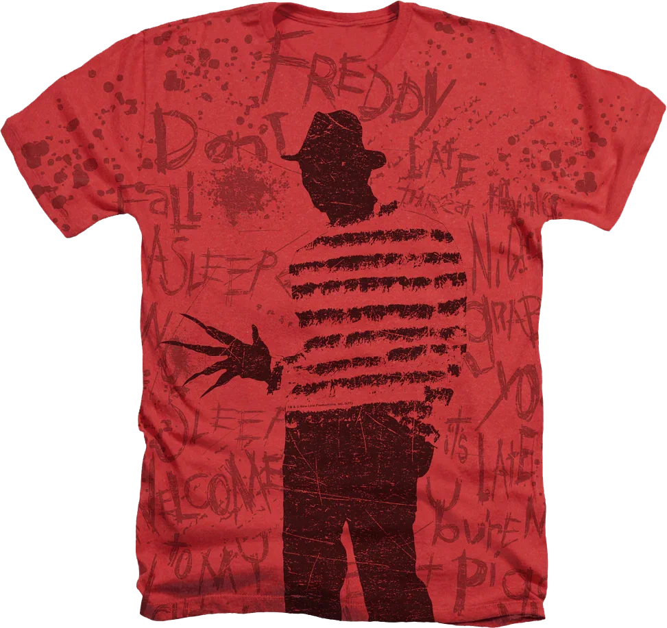 Freddy Silhouette Nightmare On Elm Street T-Shirt