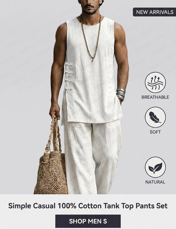 simple-casual-100-cotton-tank-top-pants-set