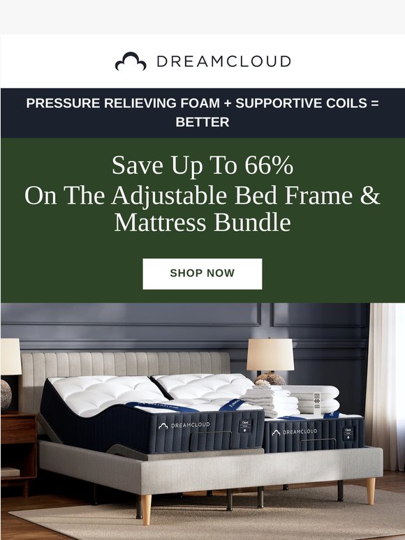 Saturday Sleep Goals. Save up to 66% on Adjustable Bundles
