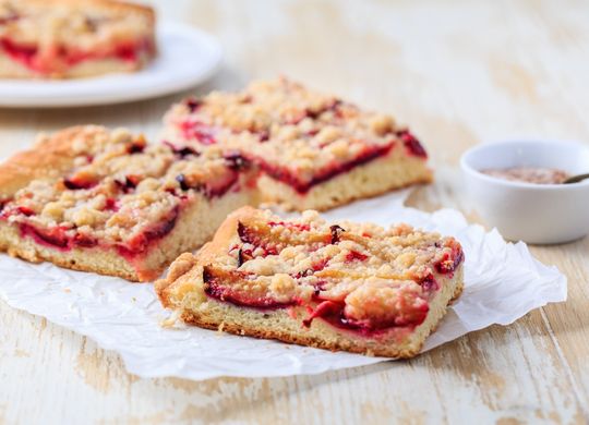 Pastel rápido de ciruelas pasas