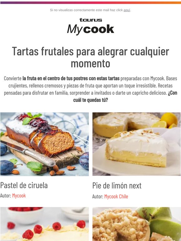 Dale protagonismo a la fruta con estas tartas 🍓🍒