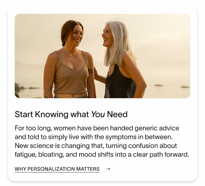 Start Knowing What You Need