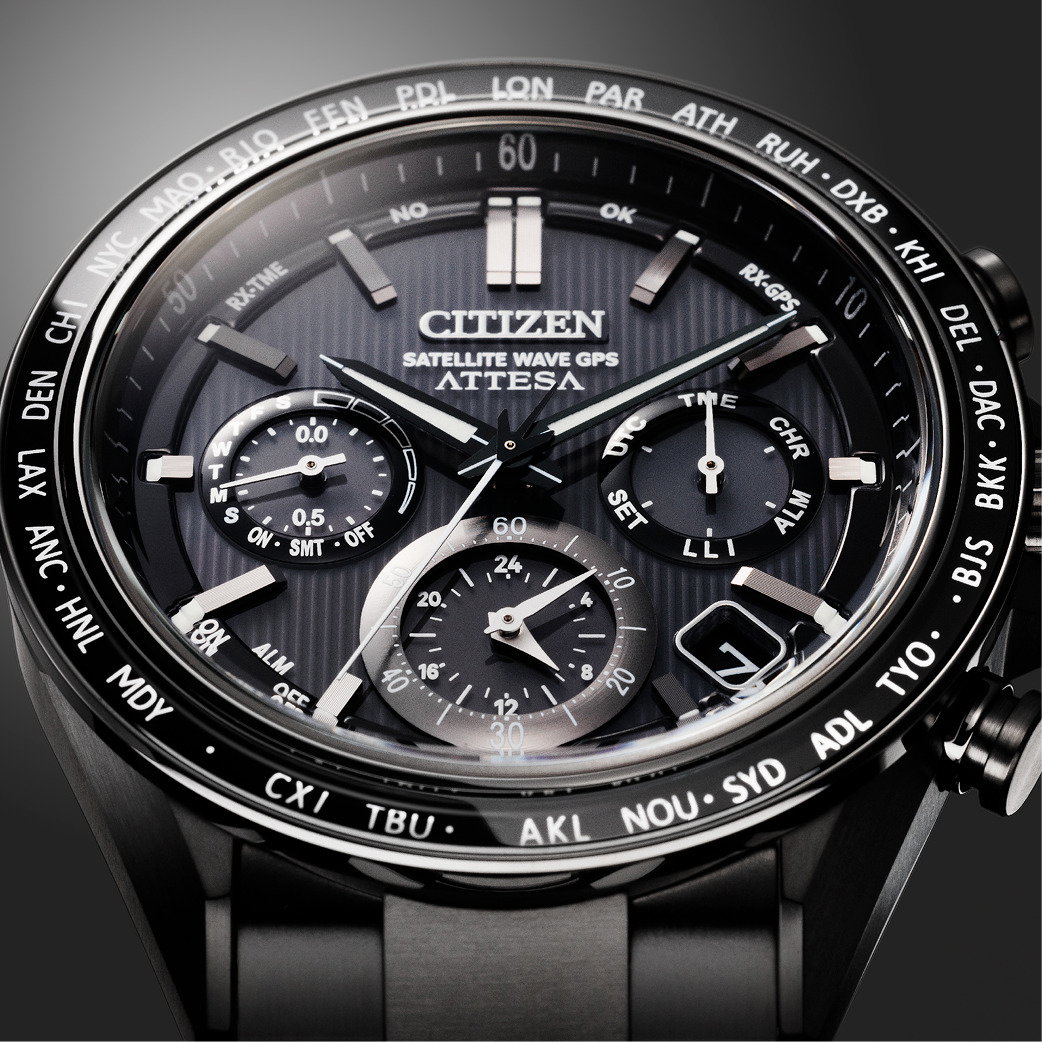 Citizen Attesa Satellite Wave GPS 44.6mm Super Titanium Bracelet Watch