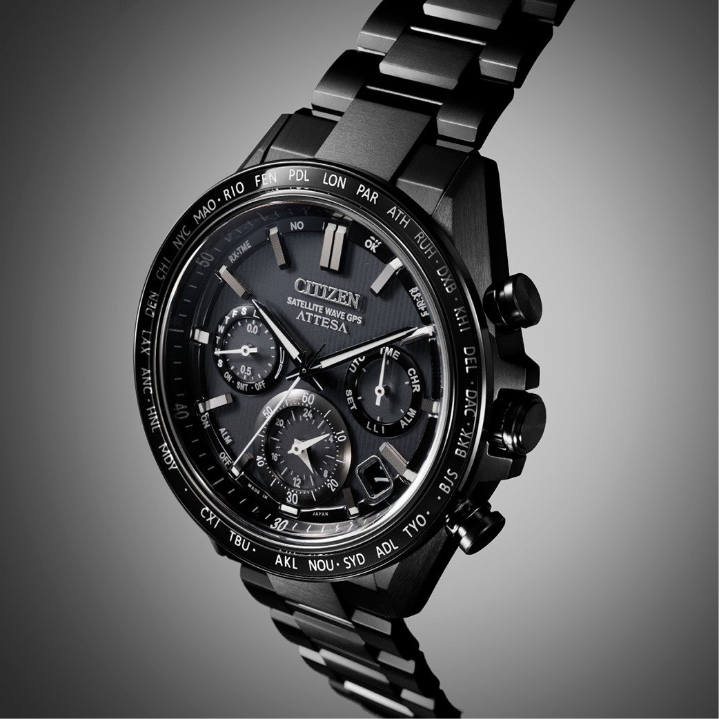 Citizen Attesa Satellite Wave GPS 44.6mm Super Titanium Bracelet Watch
