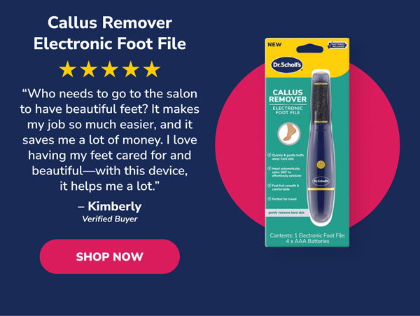 Callus Remover Electronic Foot File | Shop Now