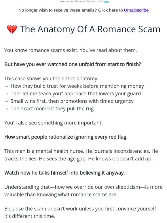 Here's exactly how a romance scam works