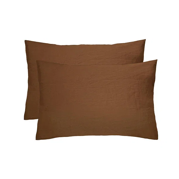 Bambury 2 Piece French Flax Linen Pillowcases