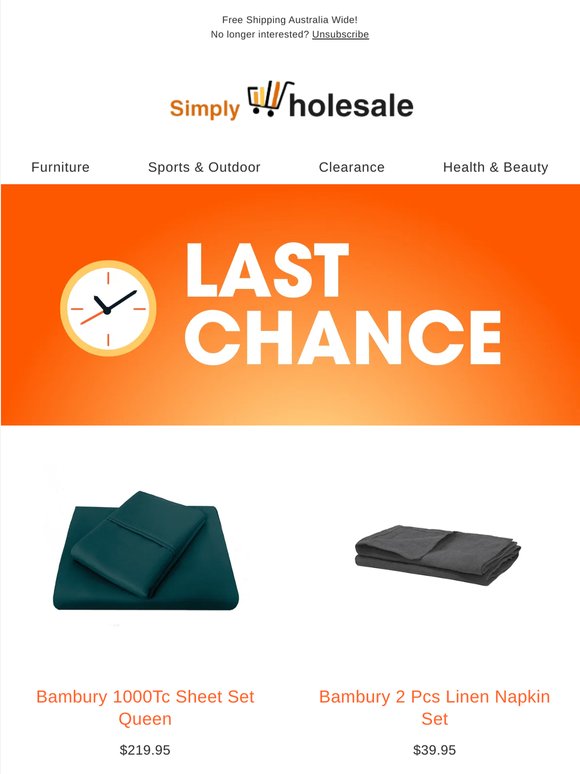 Time to Save on New Clearance Items!