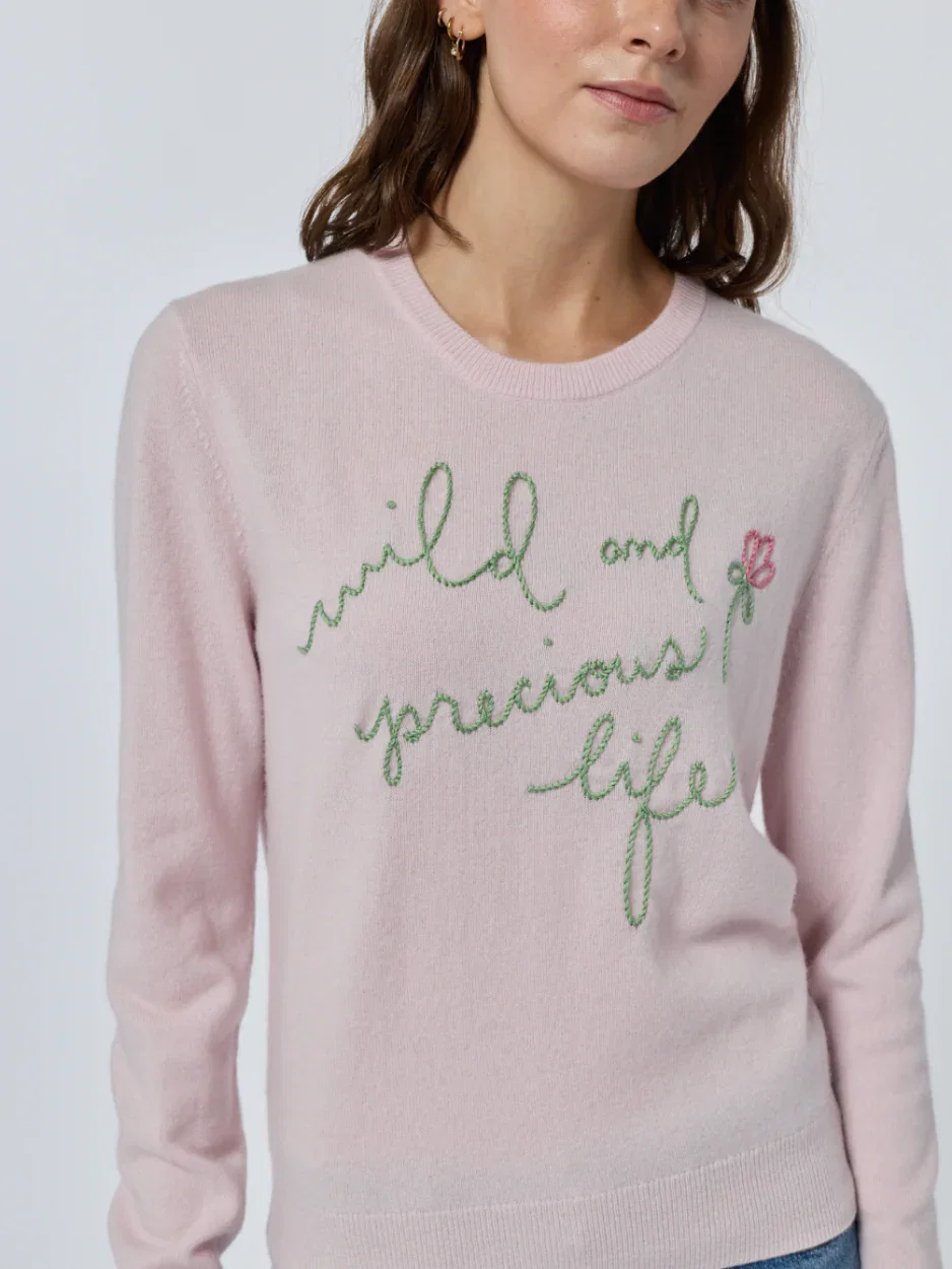 Image of "wild and precious" Women's Cashmere Crewneck