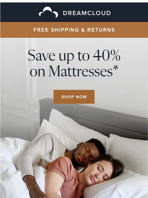 Rest Easy: 40% Savings on Mattresses!🥱