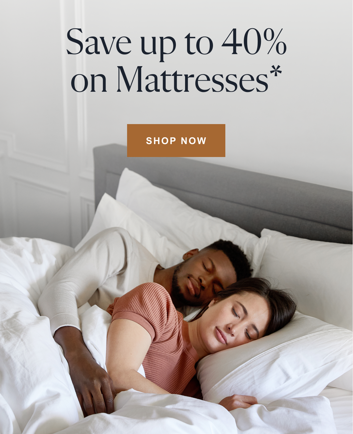 Save up to 40% on mattresses