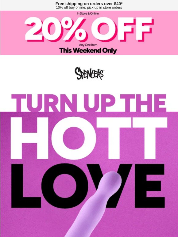 20% off ANY Hott Love toy ❤️‍🔥