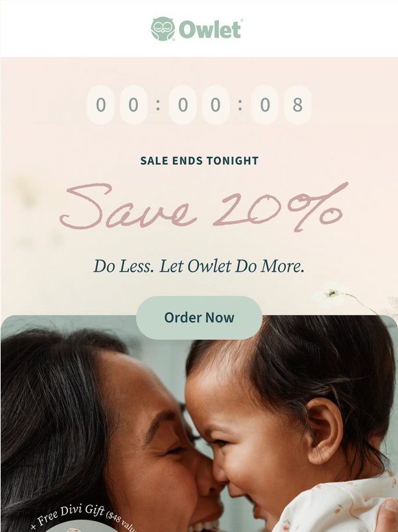 ENDS TONIGHT! Free Divi gift + 20% Off.
