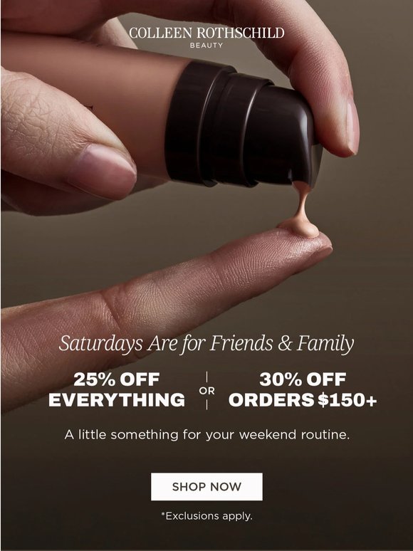 Saturdays Are for Friends & Family