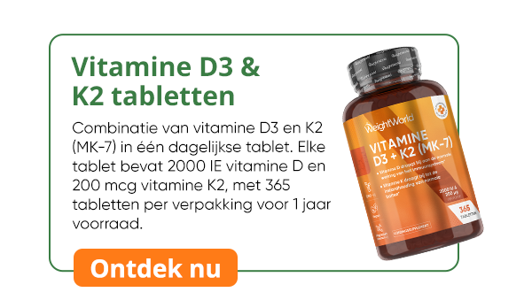 Vitamine D3 & K2 tabletten