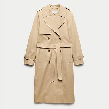 Cotton Rich Trench Coat in Neutral